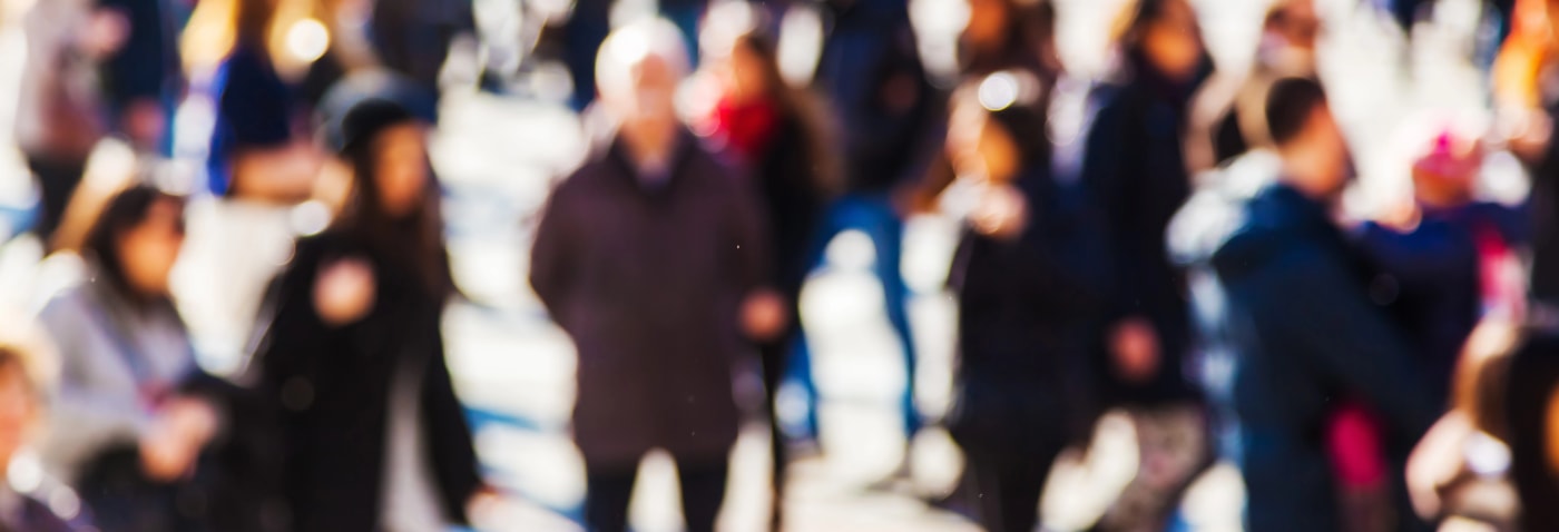 crowd walking Atlanta