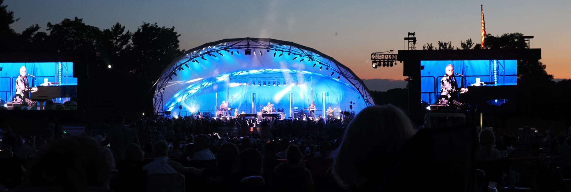 outdoor concert venue at sunset Atlanta